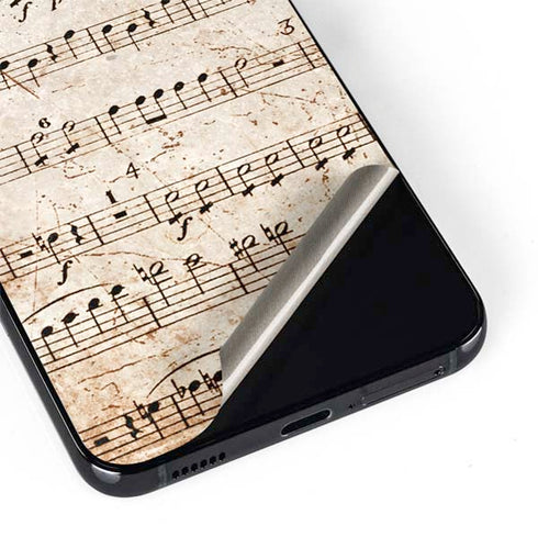 Antique Notes Galaxy S22 Skin